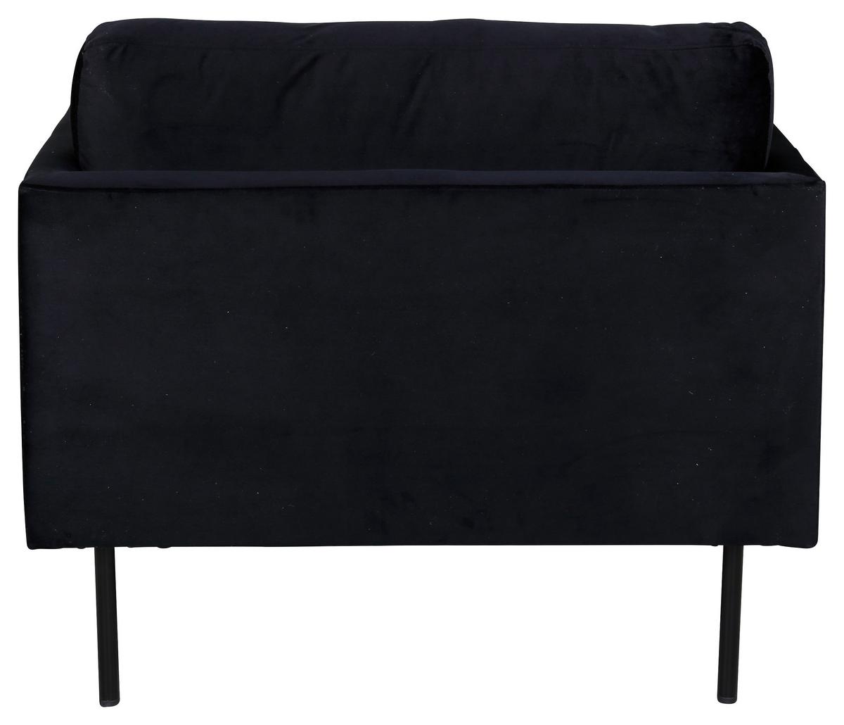 Sessel Zoom - Schwarz, Design, Textil/Metall (95/80/84cm) - Livetastic