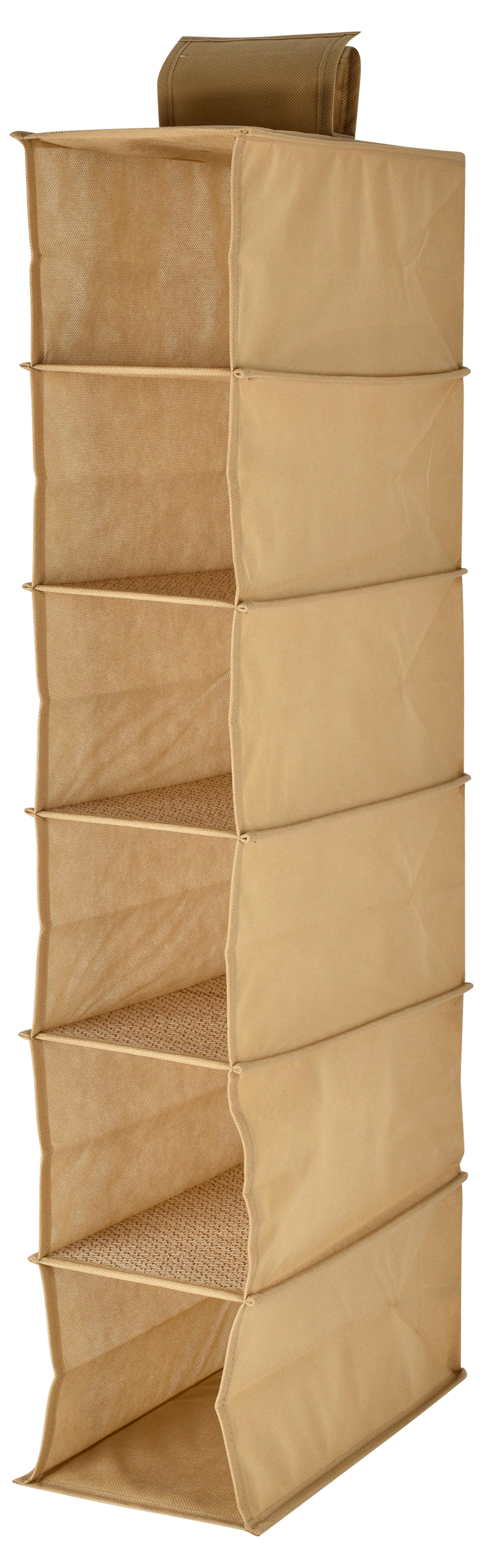 Úložný box SMART - béžová, Konventionell, kartón/textil (15/30/84cm) - Mömax