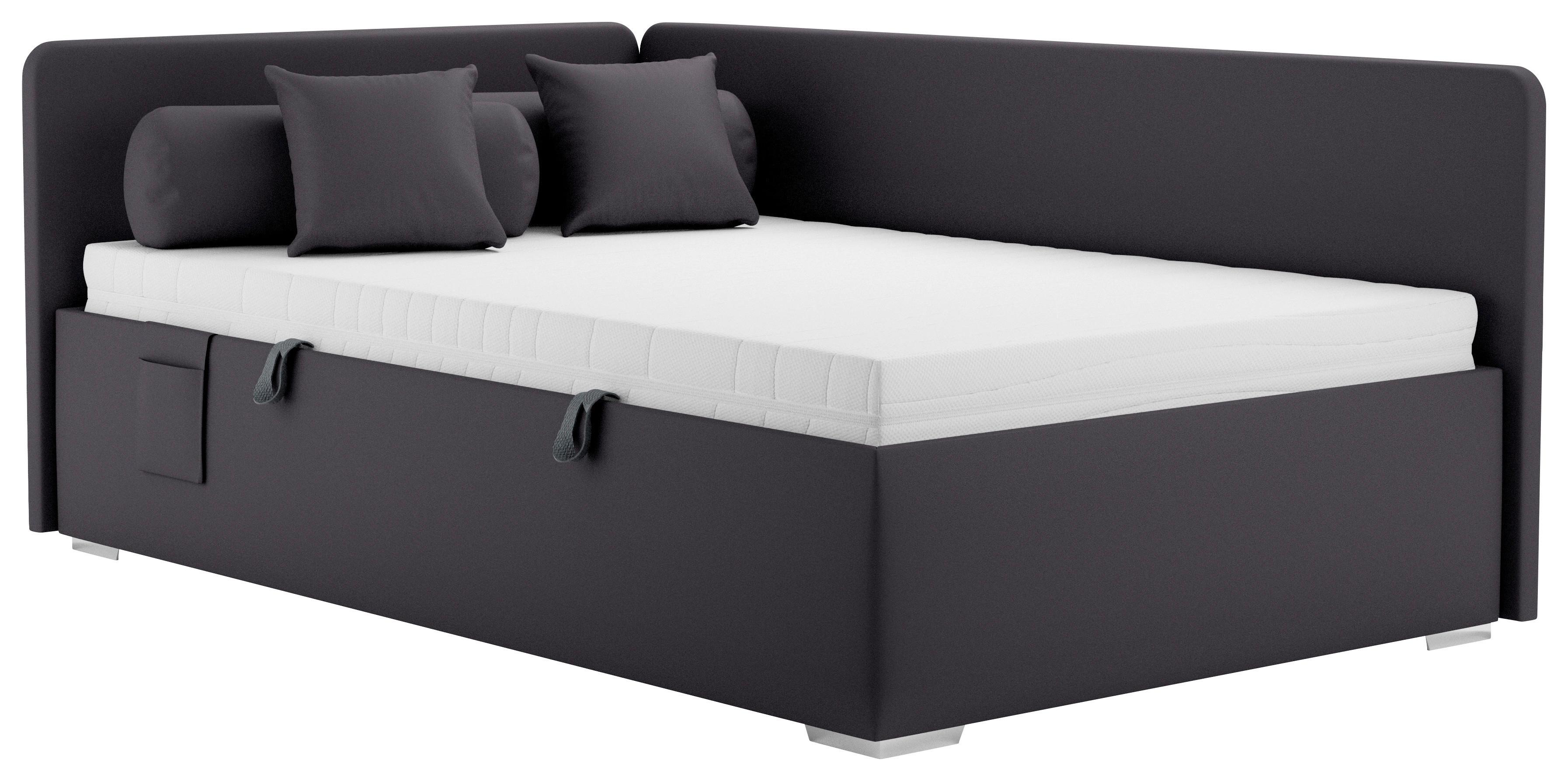 Kissenrolle Remi - Anthrazit, MODERN, Textil (22/70cm)