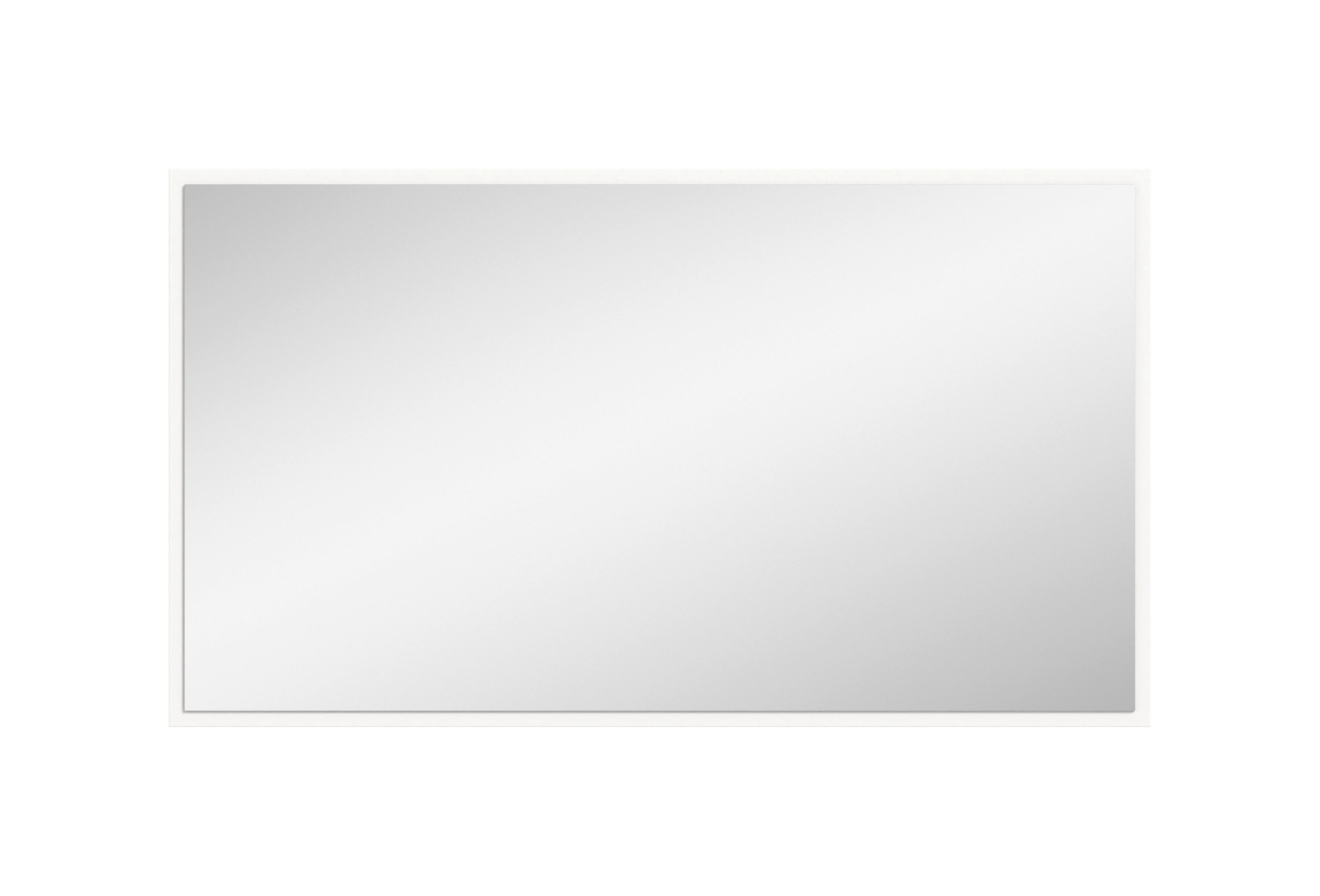 Spiegel Projekt X Weiß B: 92 cm - Weiß, Design, Holzwerkstoff (92/52/2cm) - Livetastic