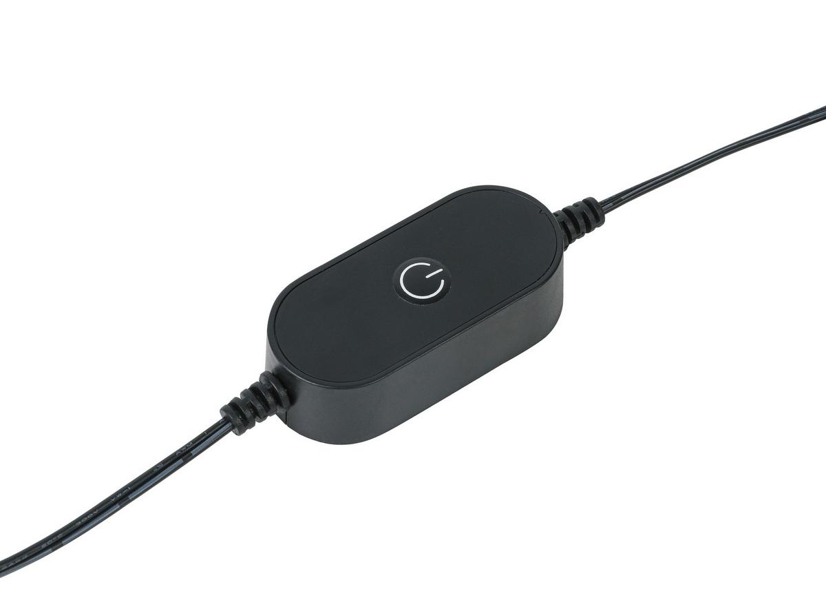 Led Díszlámpa Dolore - fekete, Modern, műanyag/fém (3*50/0,7/1,2cm) - Luca Bessoni