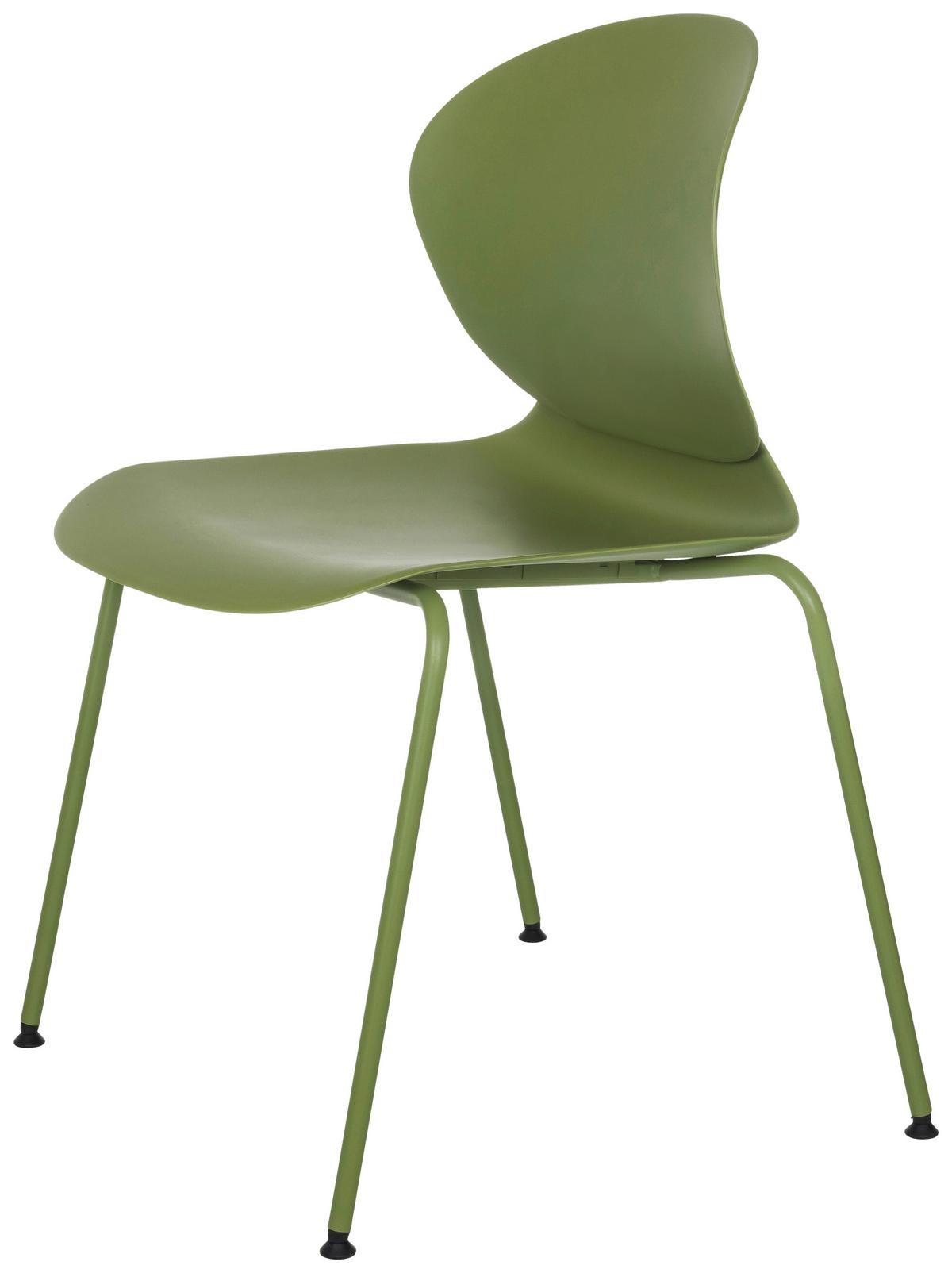 Besucherstuhl T36 Vi Grün B: 56 cm - Grün, MODERN, Kunststoff/Metall (56/80/54cm) - MID.YOU