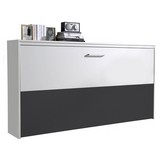 Klappbett Albero 90x200 cm Grau/Weiß - Weiß/Grau, Design, Holzwerkstoff (90/200cm) - Carryhome