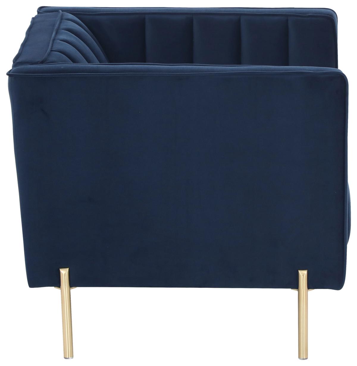 Fotel Sono - kék, Design, textil (101/85/75cm) - Livetastic