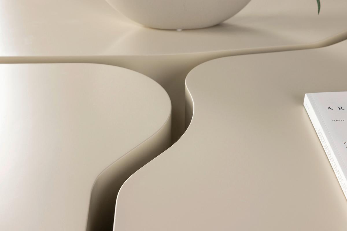 Couchtisch Norland - Beige, Design, Holzwerkstoff (92/70/30cm) - Livetastic