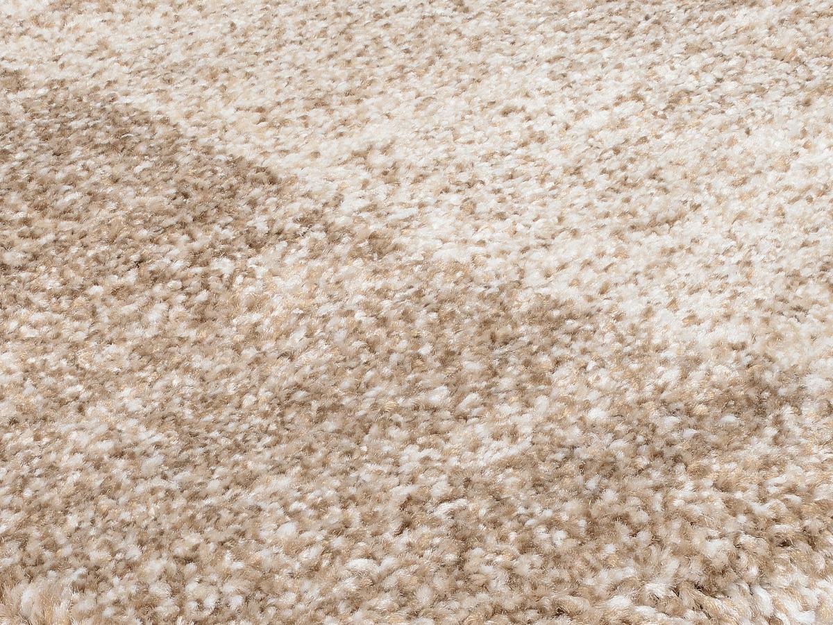 Teppich Läufer Braun/Beige Palazzo Bloc 80x300 cm - Beige/Braun, KONVENTIONELL, Textil (80/300cm) - Novel