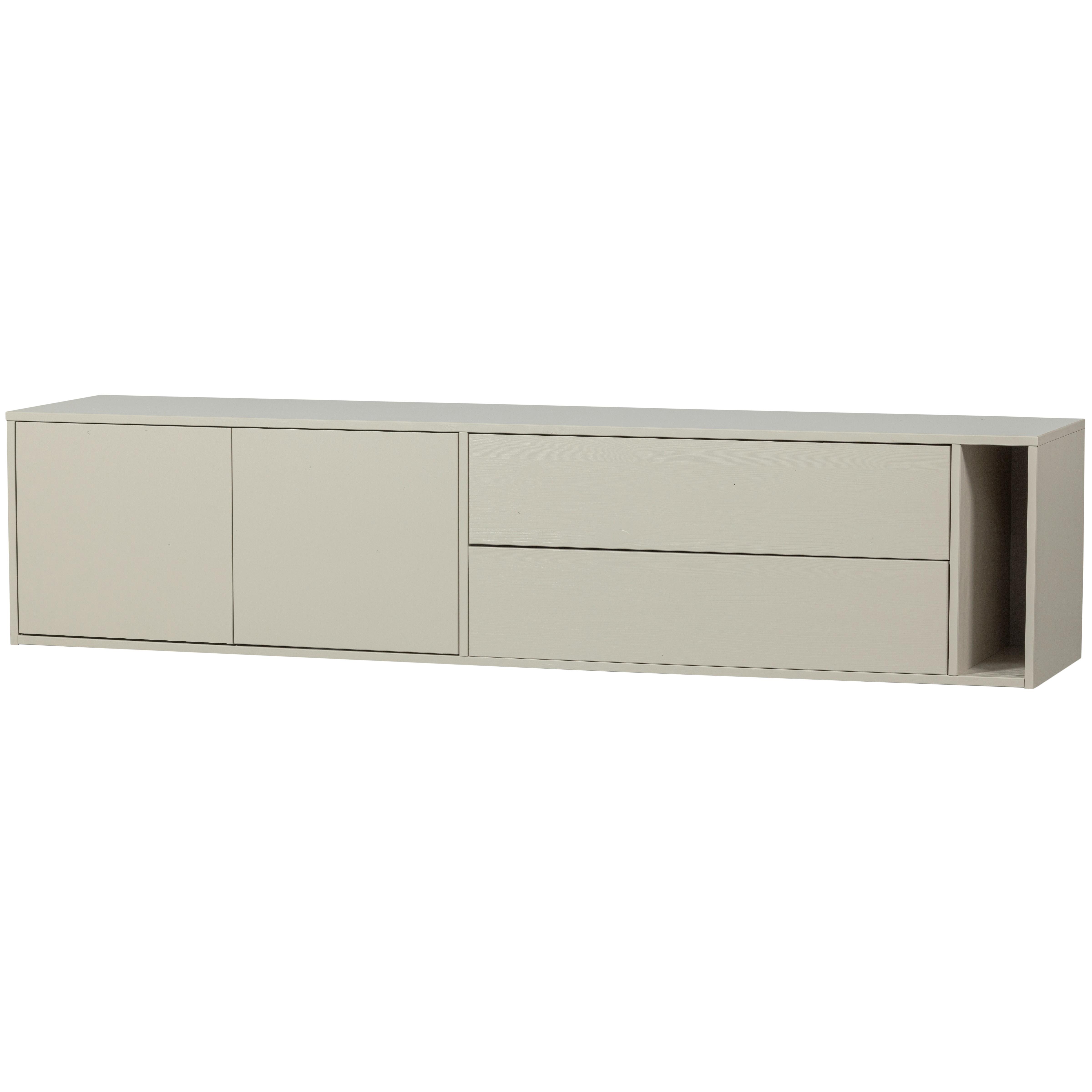 LOWBOARD Settle Down Grau B: 200cm - Grau, Design, Holz (200/45/44cm) - Livetastic