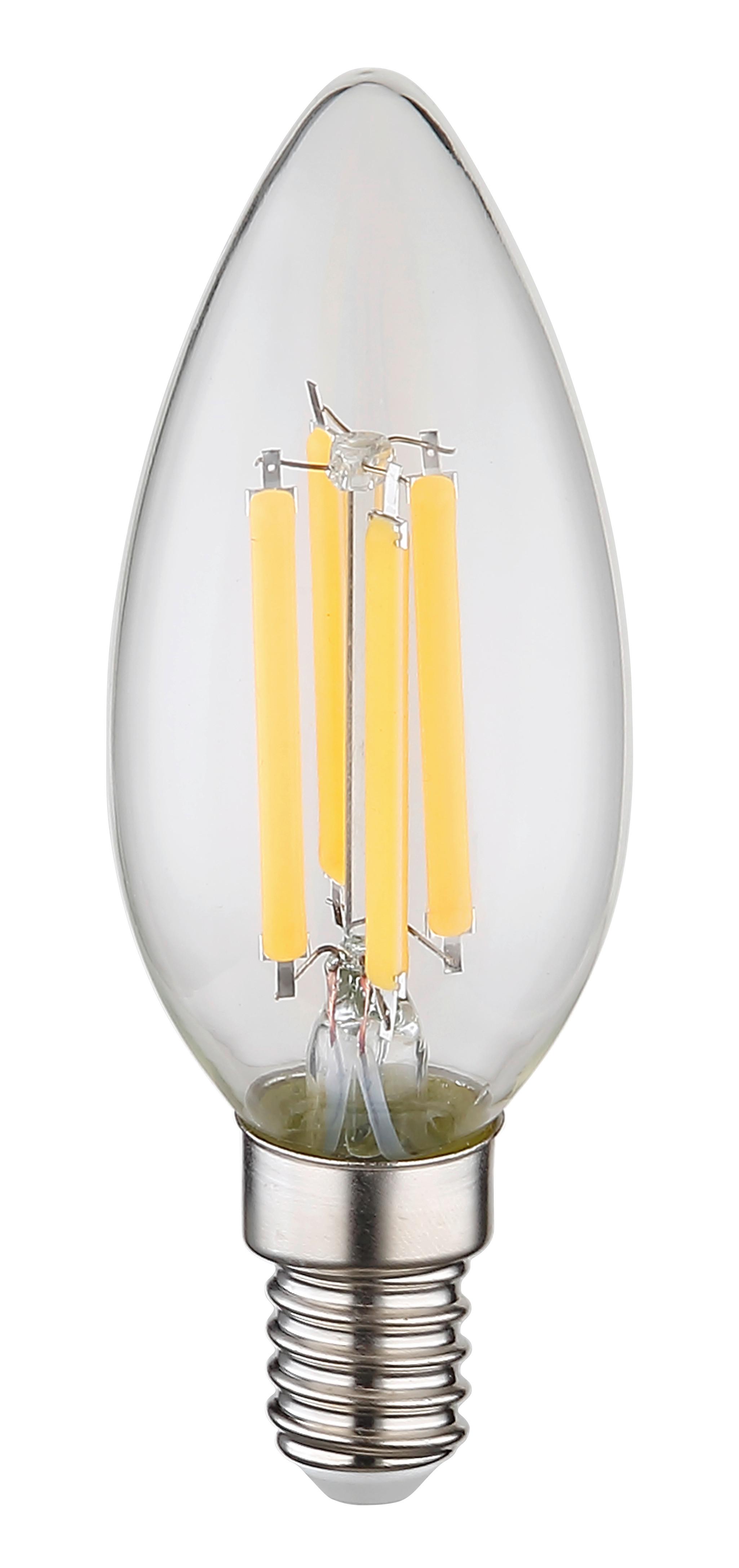 LED ŽÁROVKA 10577K - čiré, kov/sklo (3,5/9,8cm)