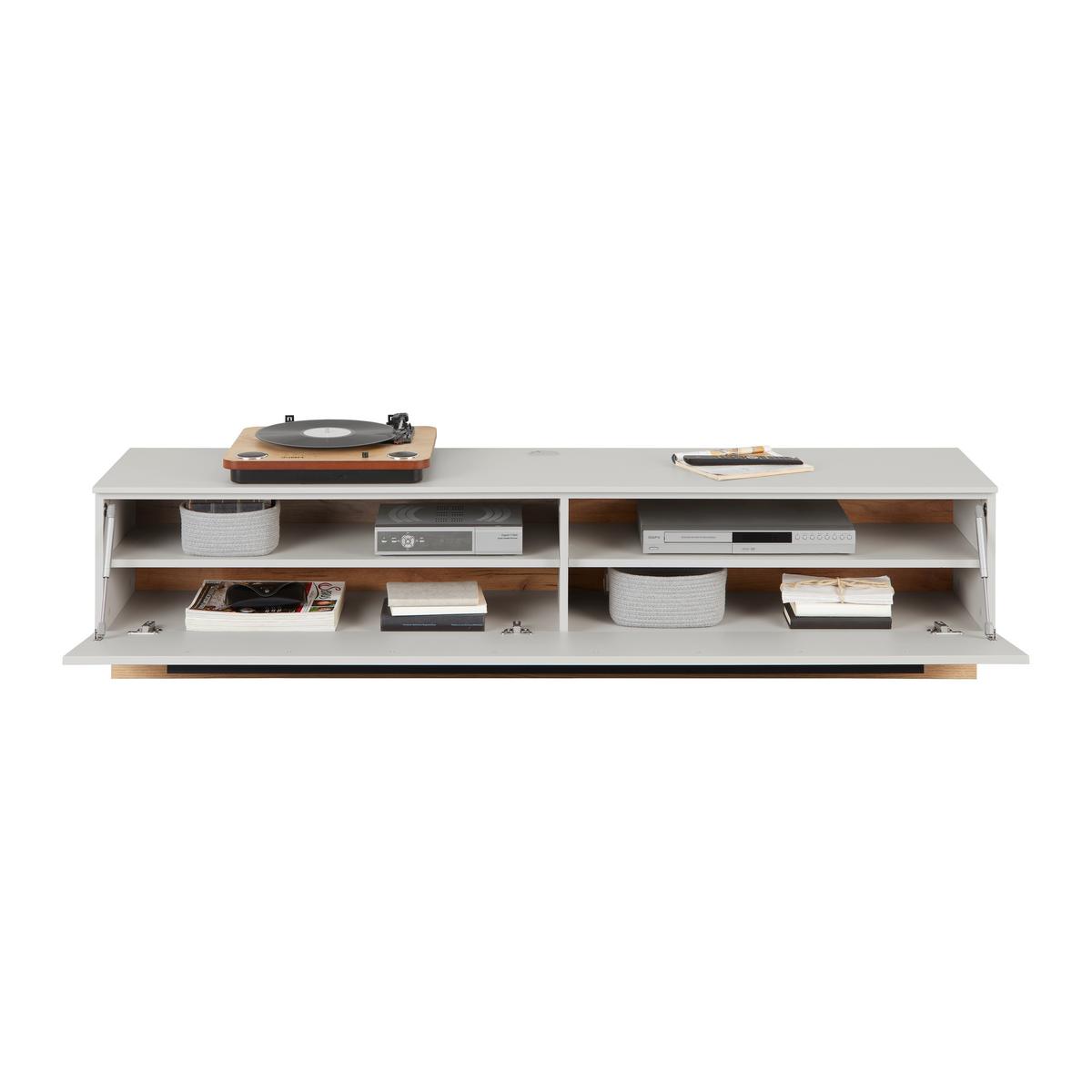 Tv-lowboard Mateo - Kaschmir/Eichefarben, MODERN, Holzwerkstoff (180/41/40cm)