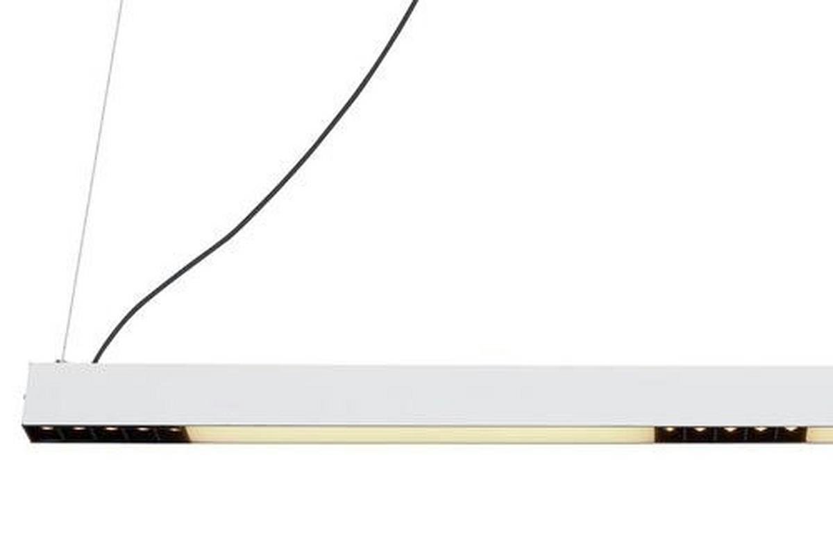Led-hängeleuchte H: 120 Cm 1-Flammig Farbwechsler - Weiß, Design, Glas/Kunststoff (119/7/120cm) - Globo