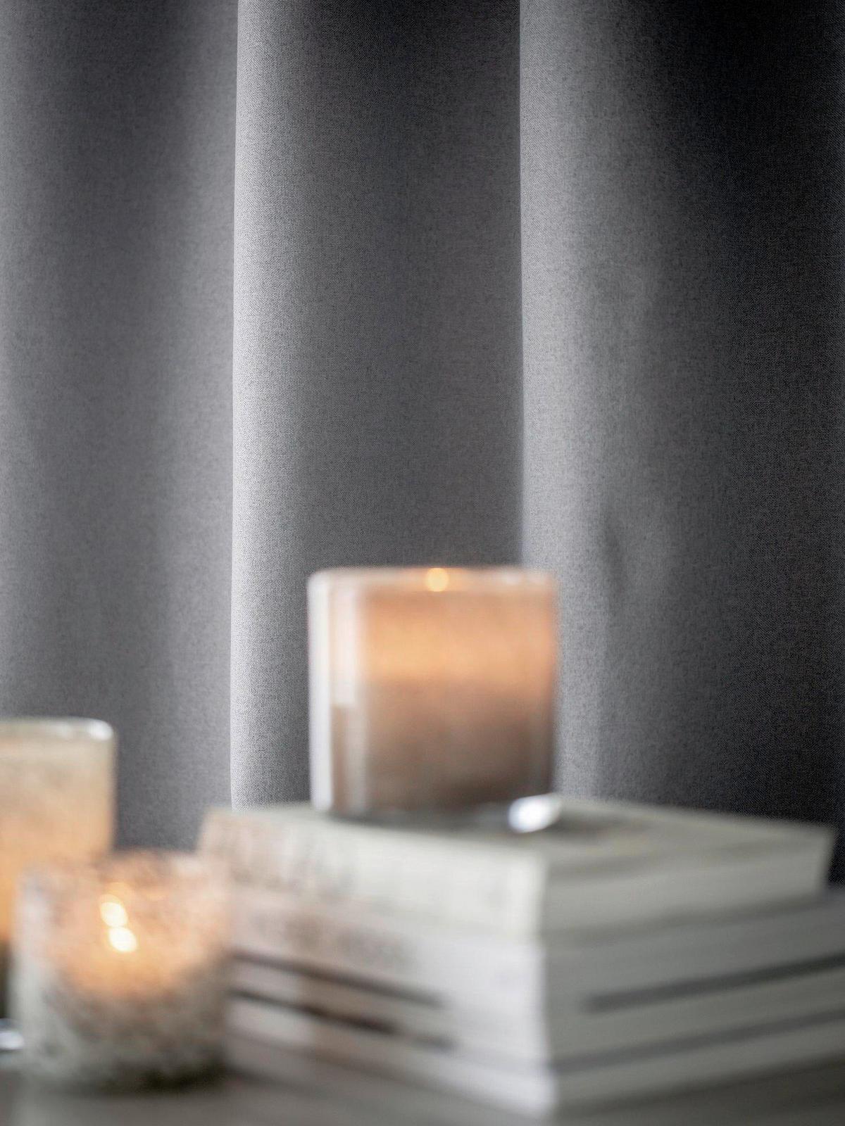 ZATEMŇOVACÍ ZÁVES JANE - sivá, Basics, textil (140/270cm) - Svanefors