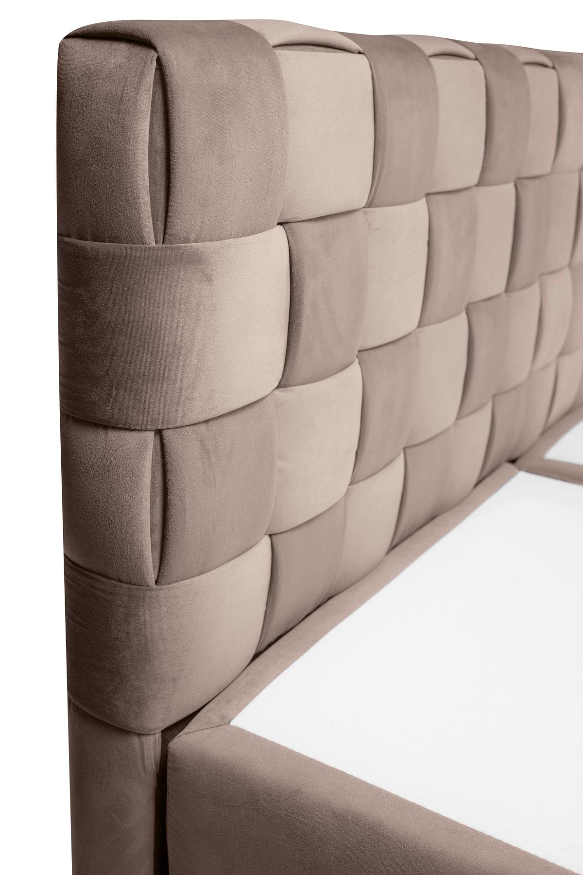 Boxbett Zante Beige, Lf: 180x200 cm - Beige, MODERN, Textil (180/200cm) - Livetastic