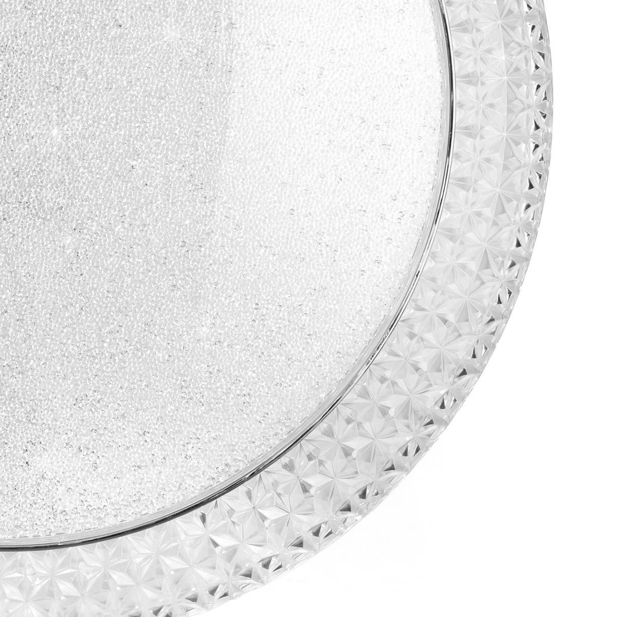 LED-Deckenleuchte Giulia Klar Chromfarben L:50cm - Klar/Chromfarben, Basics, Kunststoff/Metall (50/50/13cm)