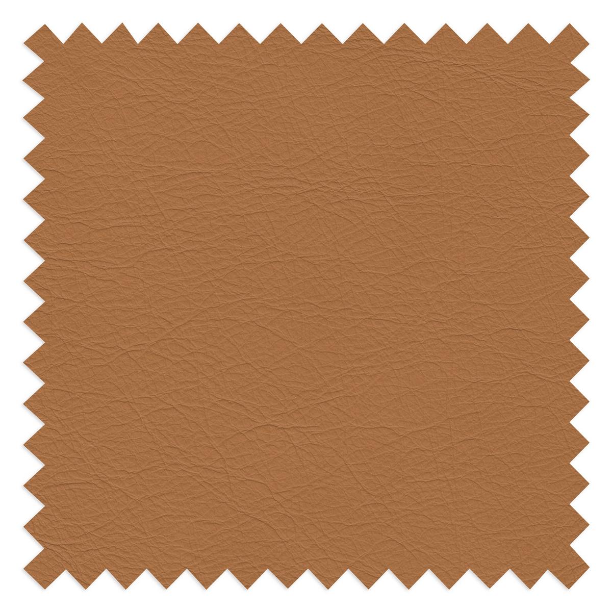 Relaxliege Swing Silver Cognac B: 65 cm - Cognac/Silberfarben, Design, Leder (65/65-95/171cm) - Livetastic