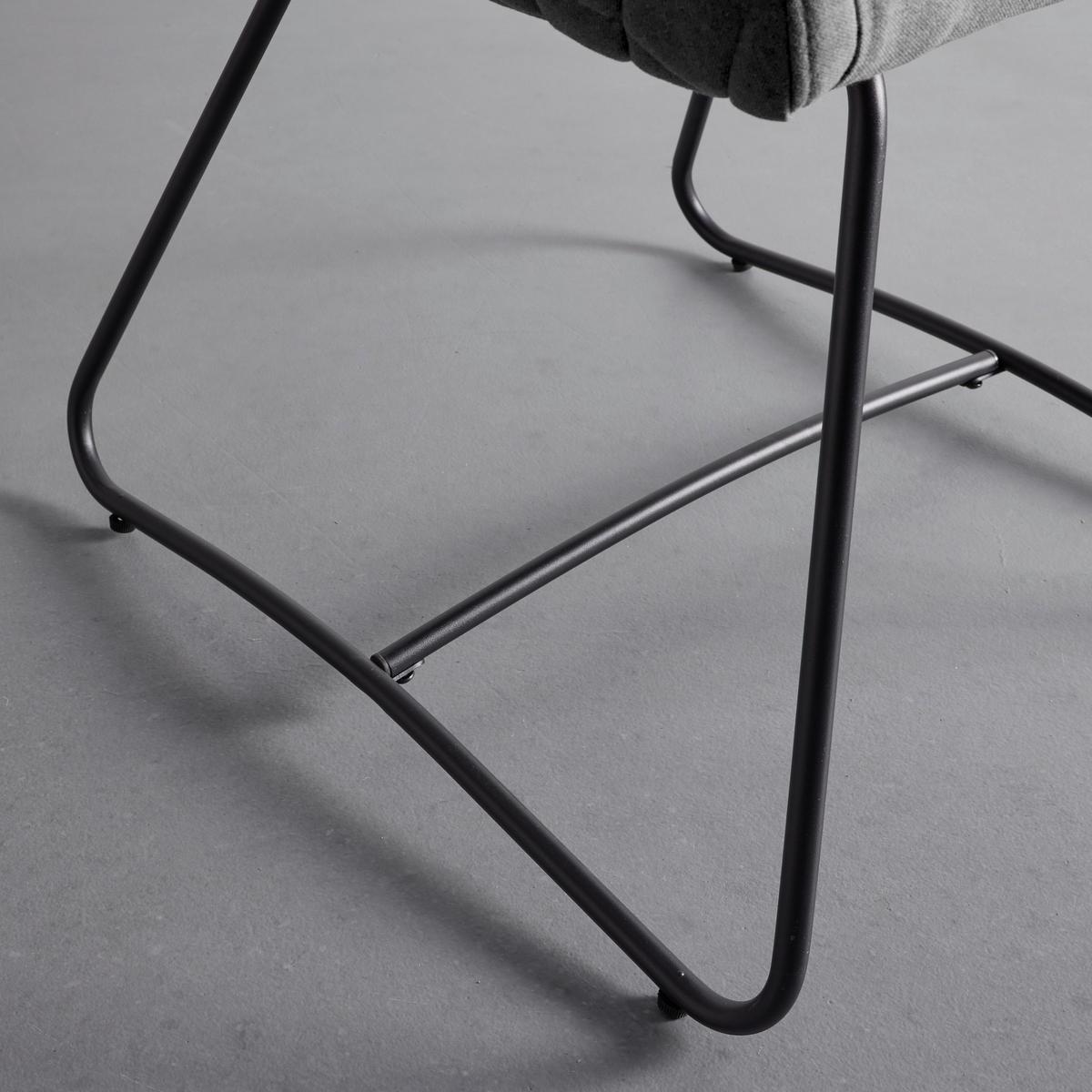 Stolička IVA sivá - čierna/sivá, Modern, kov/textil (55/76/57cm) - Bessagi Home