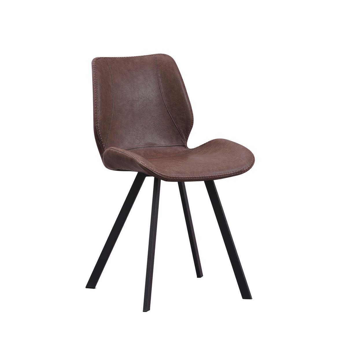 Stuhl-set Barona Taupe B: 44 Cm - Taupe/Schwarz, MODERN, Textil/Metall (44/80/55cm) - MID.YOU