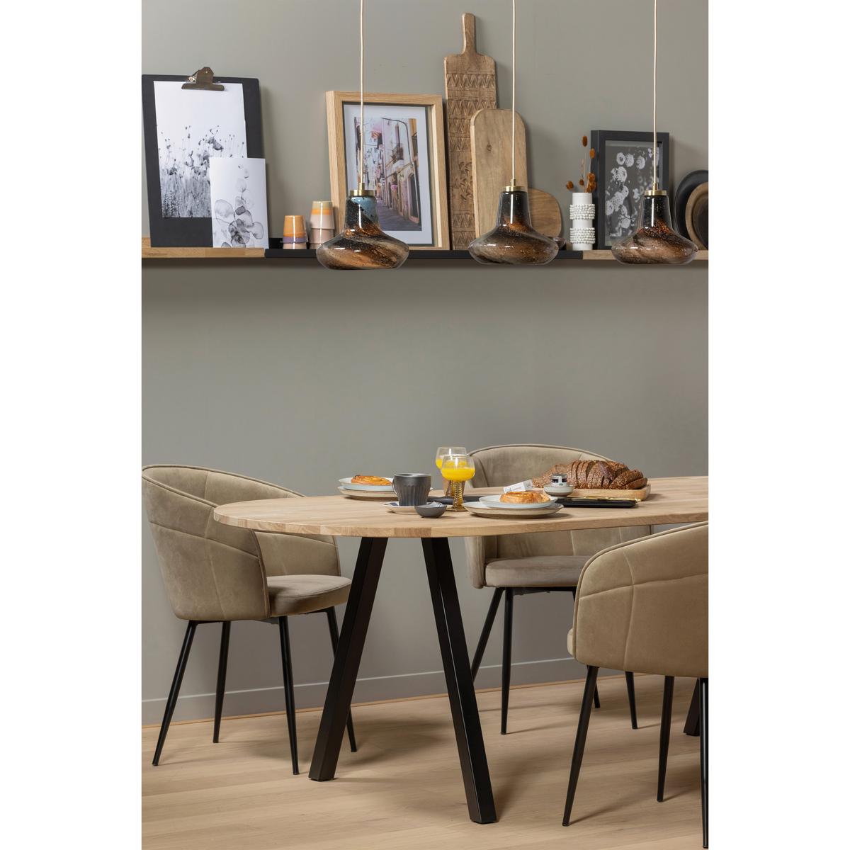 TISCHPLATTE Tablo Eichefarben L: 220cm - Eichefarben, MODERN, Holz (220/90/2,4cm) - Livetastic