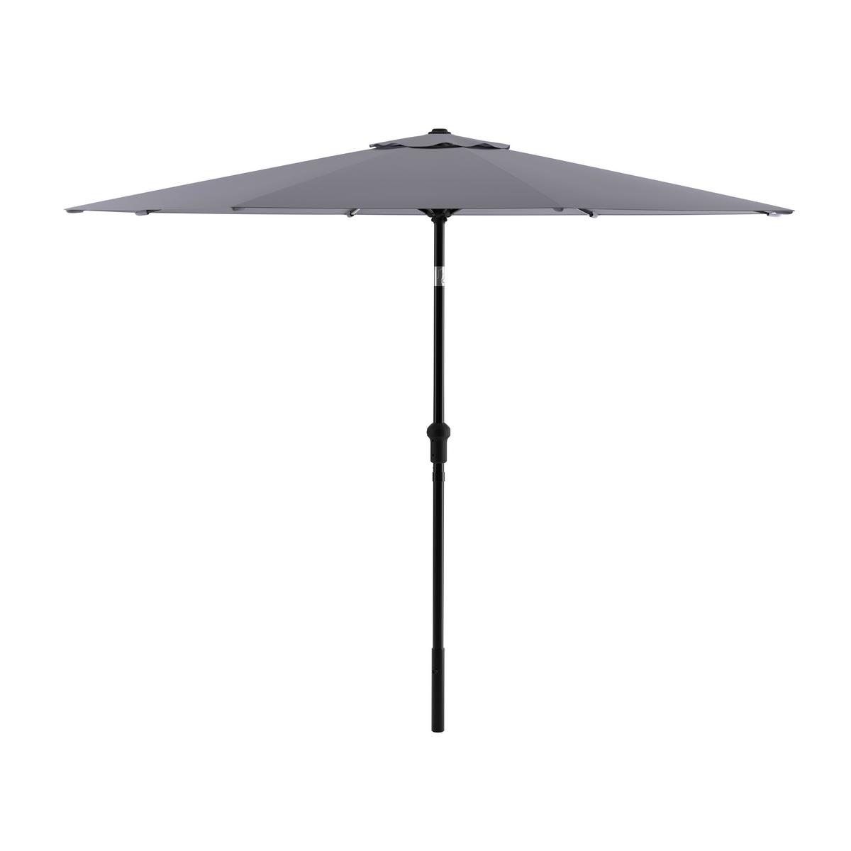 SONNENSCHIRM TROPEA - Dunkelgrau/Hellgrau, MODERN, Textil/Metall (291cm) - Beldano
