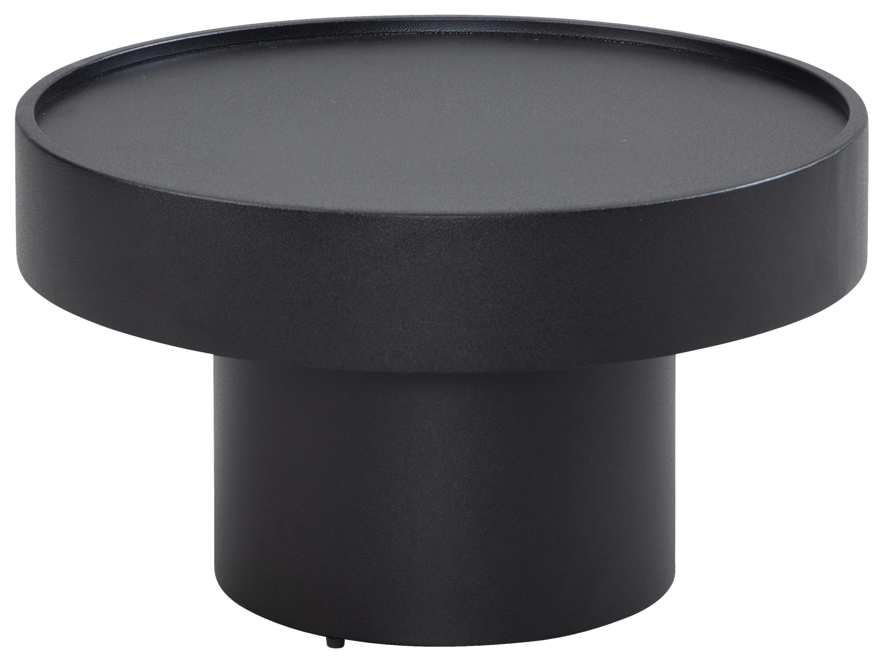 Couchtisch Eisen Schwarz D: 60 cm - Schwarz, Design, Metall (60/60/36cm) - MID.YOU