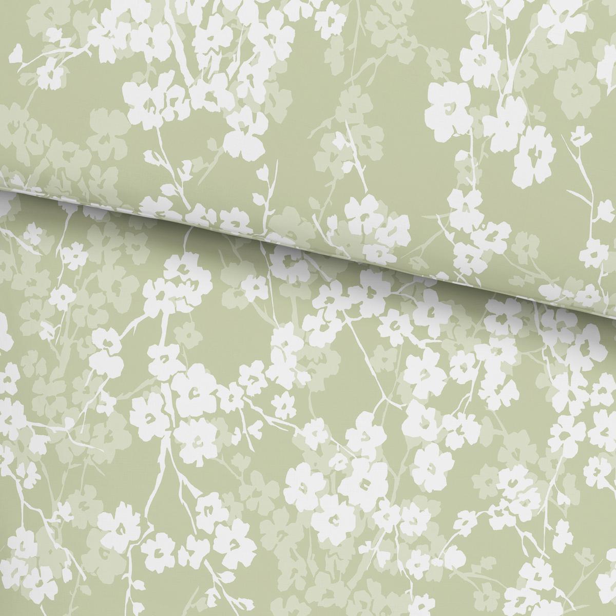 Posteľná bielizeň Catrin, 70/90 140/200cm - šalviovozelená, Lifestyle, textil (140/200cm) - Modern Living