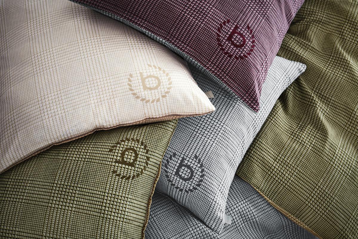 Satin Bettwäsche 140x200 cm Elian Baumwolle Braun/Grün - Braun/Grün, Basics, Textil (140/200cm) - Bugatti