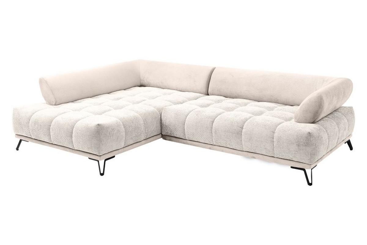 LARGO, levá, béžová, potřeba šířky dveří 90 cm - černá/béžová, Moderní, kov/textil (184/262cm)