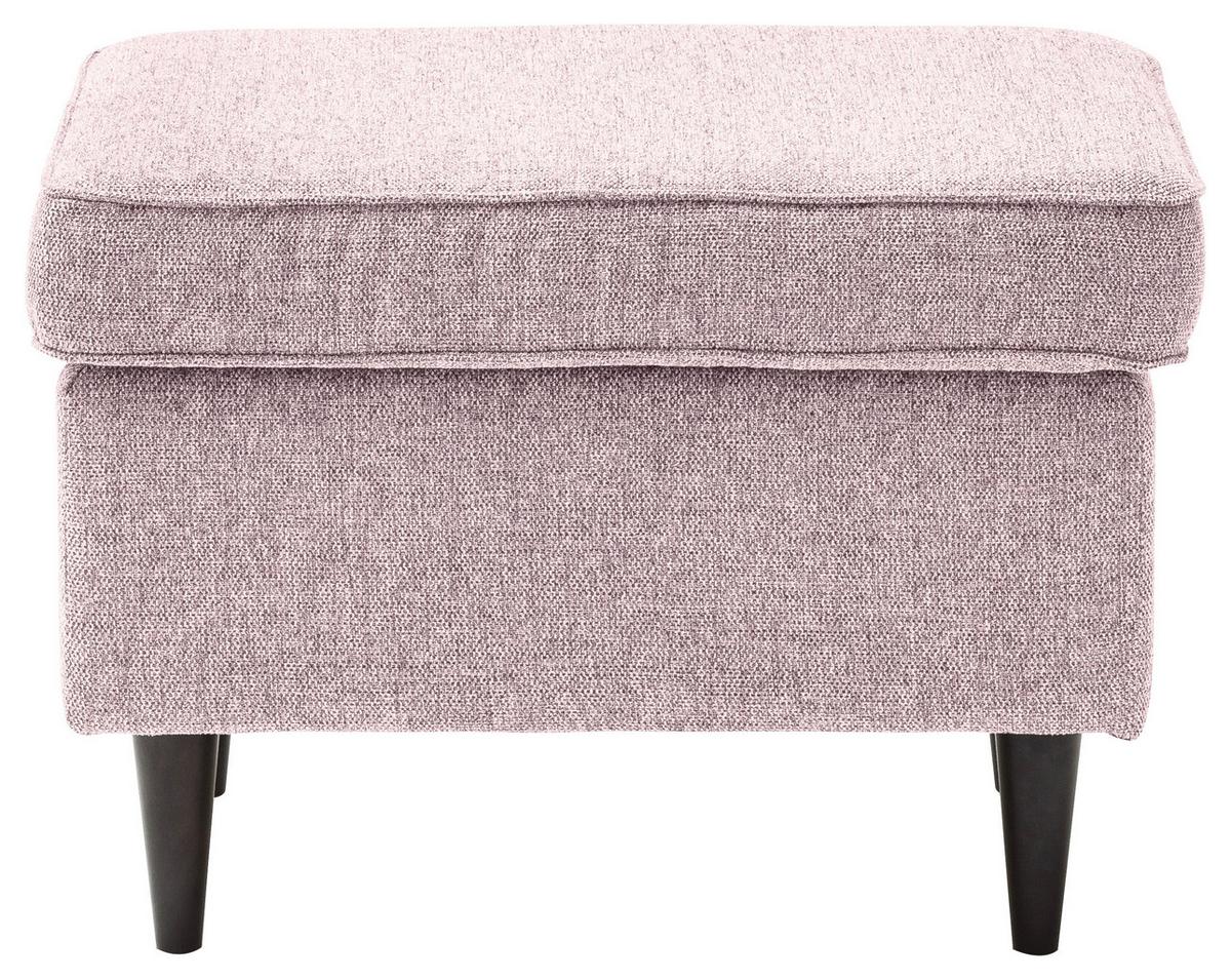 Hocker Oskar - Schwarz/Rosa, Basics, Holzwerkstoff/Textil (63/43/42cm) - MID.YOU