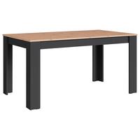 Esstisch Nori - Anthrazit/Eiche Artisan, MODERN, Holzwerkstoff (160/90/75cm) - MID.YOU