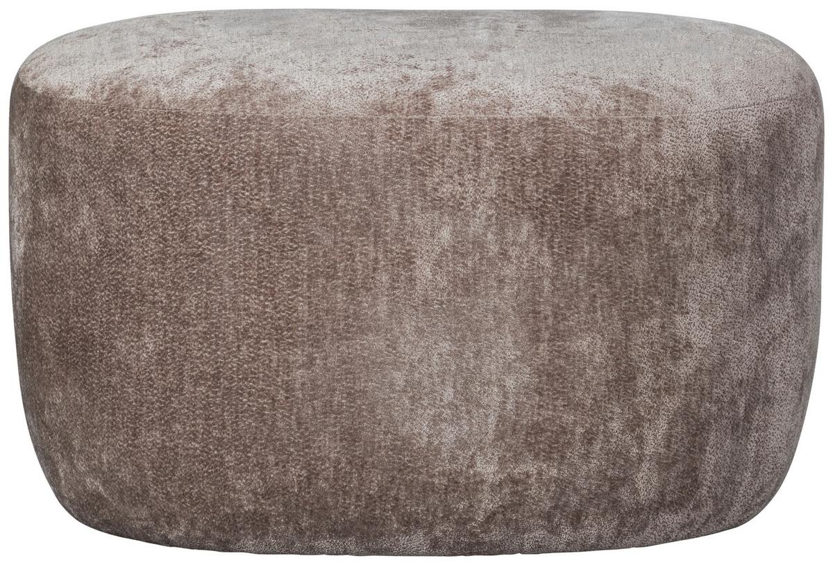 Hocker Popular Taupe B: 73cm - Taupe, Design, Textil (73/43/51cm) - Livetastic