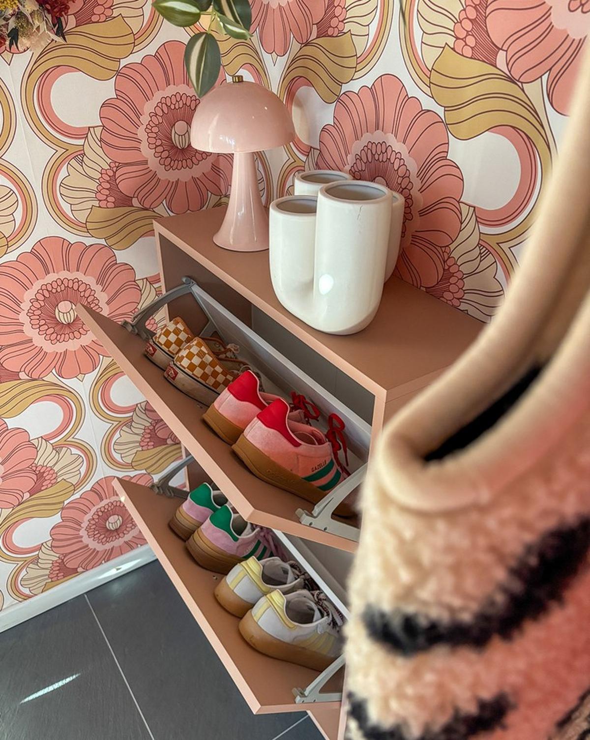 Schuhkipper Bjarne, Aprikose B: 59,8 Cm - Aprikose, Design, Holzwerkstoff (59,8/92,2/19,55cm) - MID.YOU