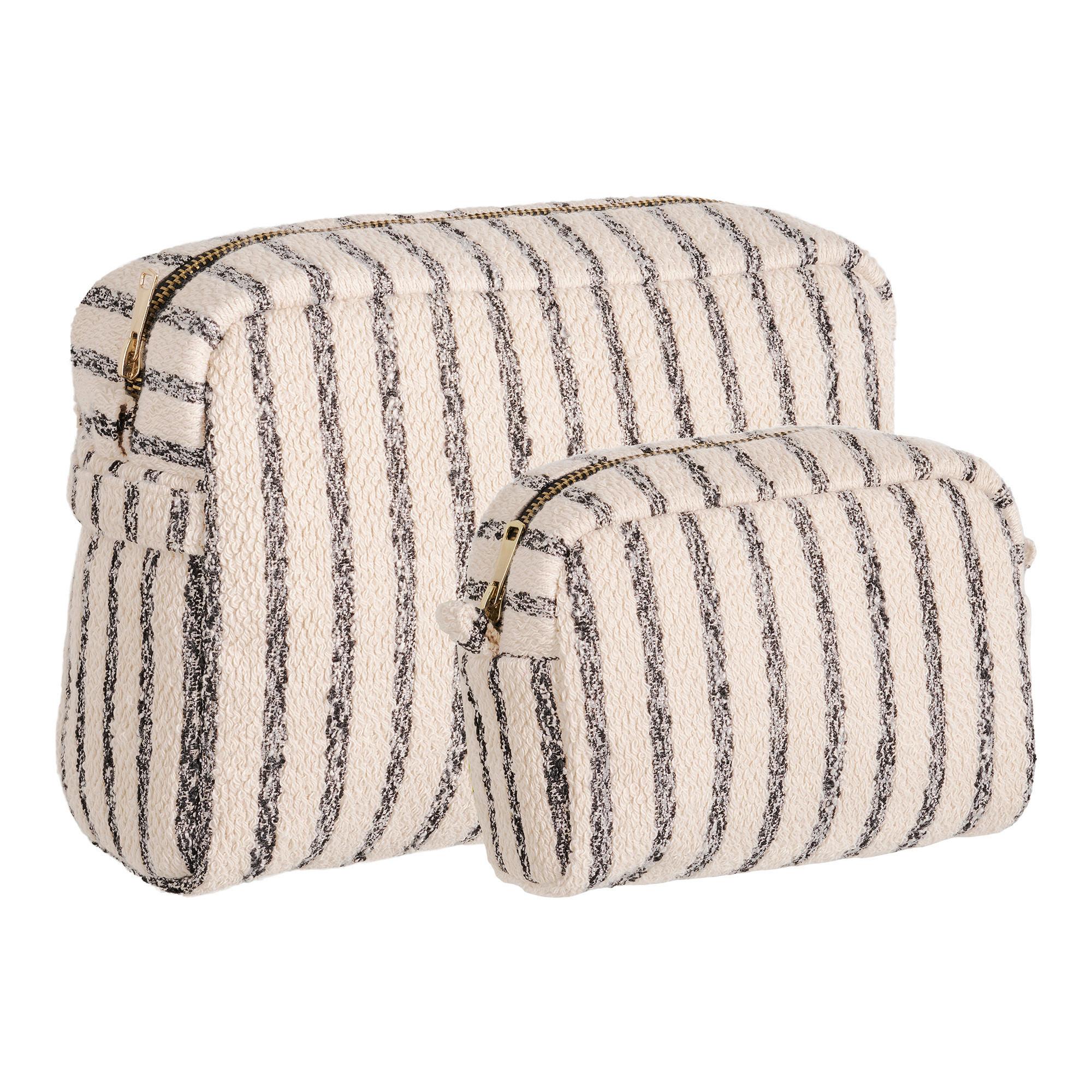 Kosmetiktaschenset Nador Sandfarben 2-Teilig - Sandfarben, Design, Kunststoff