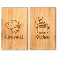 Herdabdeckplatte Hellbraun L: 57,5 cm - Hellbraun, Basics, Naturmaterialien (57.5/32.5/4cm) - Kesper