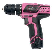 Akkuschrauber Kilian 12v 1.400 U/min Led-Licht - Pink/Schwarz, KONVENTIONELL, Kunststoff/Metall (18/18/5cm) - Homezone