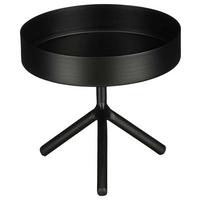 DEKORAČNÍ PODNOS LUXI - černá, Moderní, kov (15/12cm) - Modern Living