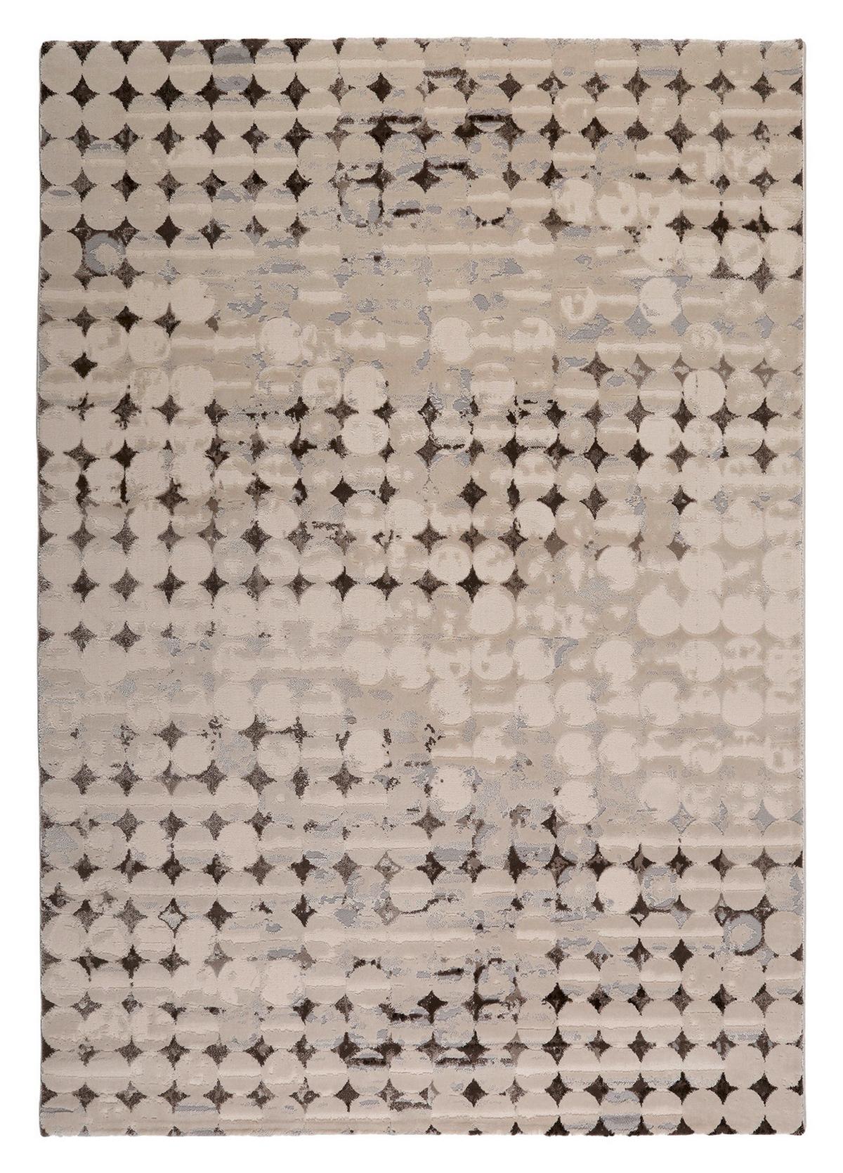Webteppich Velvet Spots Braun/taupe/beige 133x200 Cm - Taupe/Beige, Design, Textil (133/200cm) - Esprit