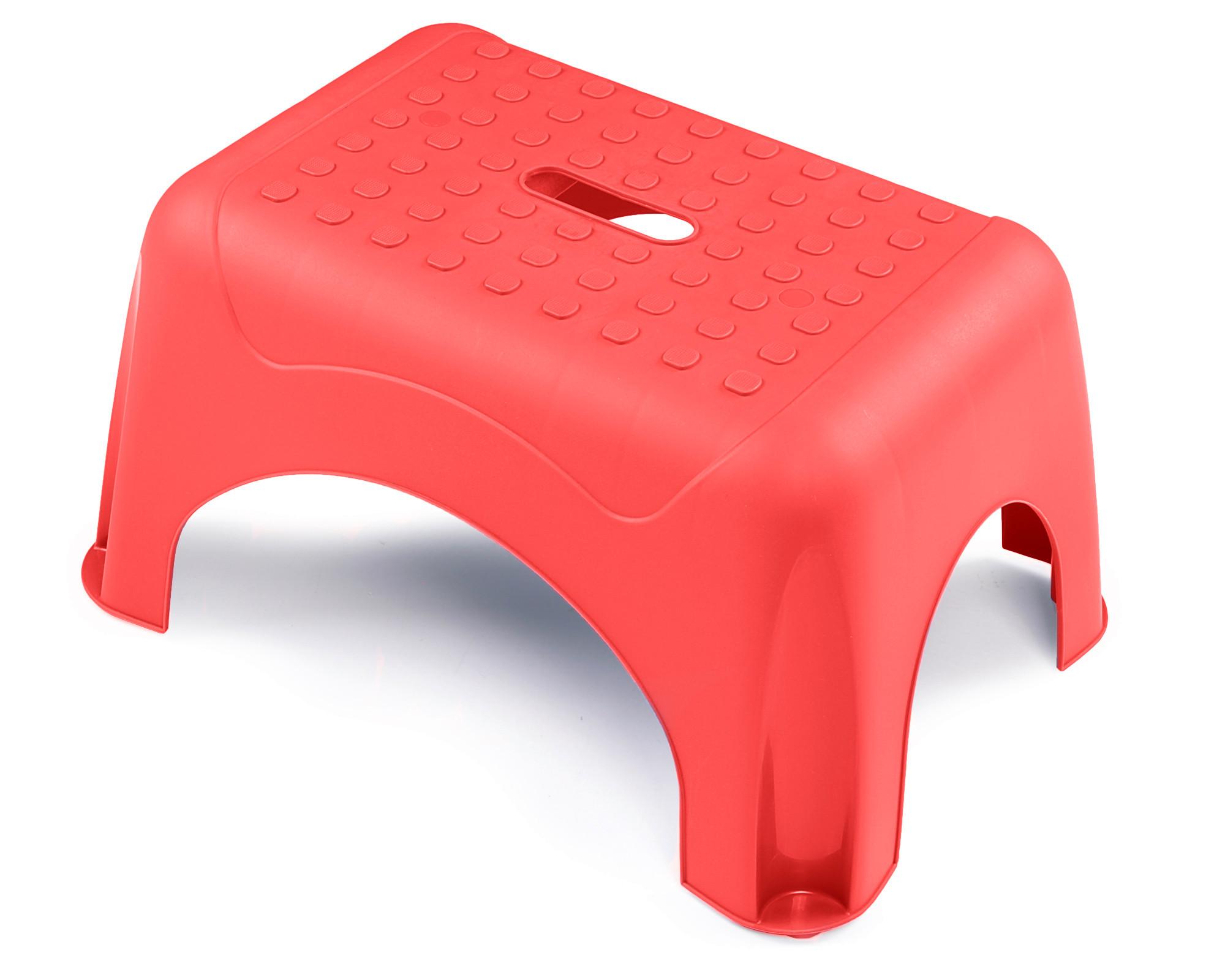 Tritthocker Kunststoff Pink H: 23,5 cm Rutschfest