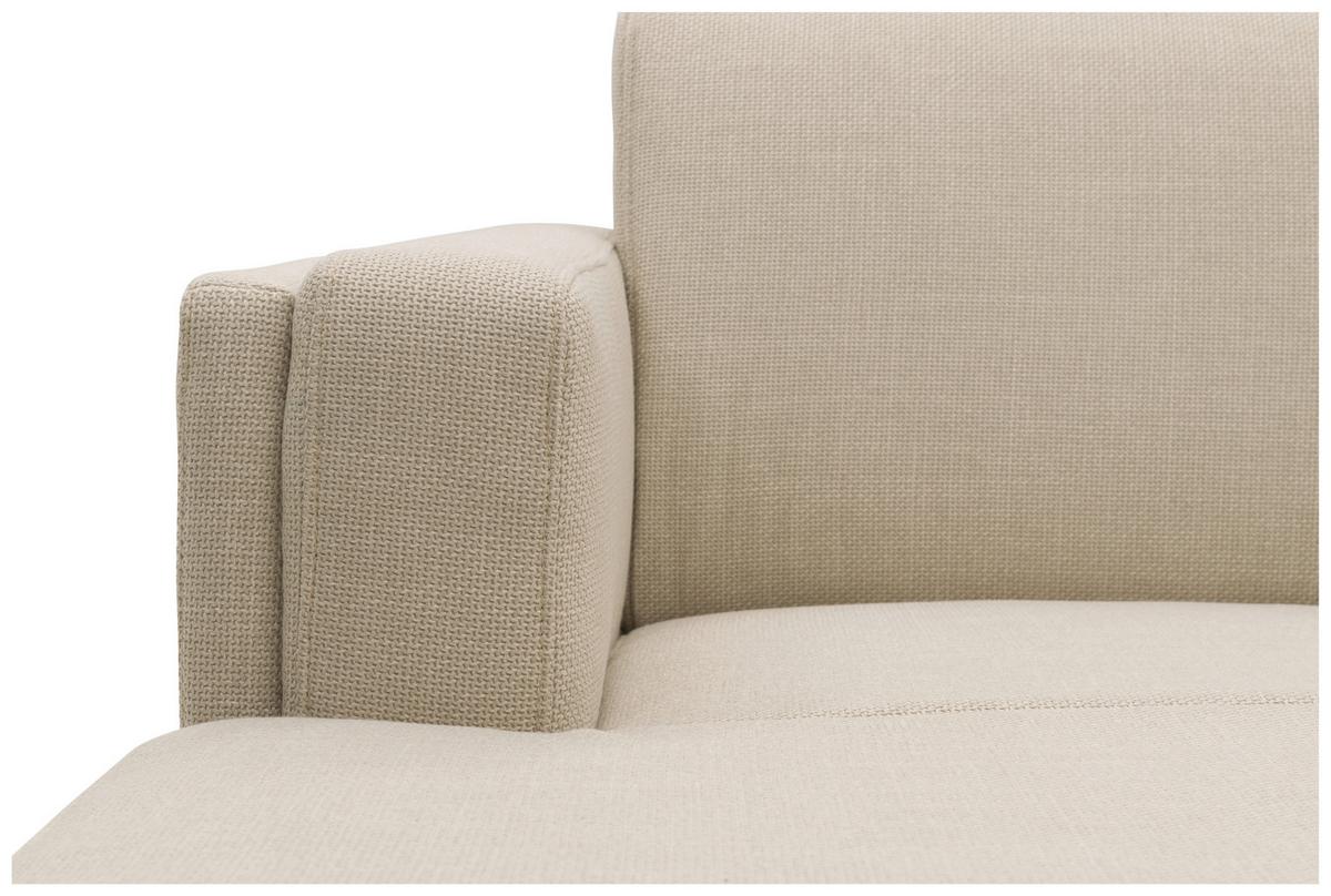 Ecksofa Looks Vii - Beige/Schwarz, Design, Textil (214/146cm) - LOOKS by W.Joop