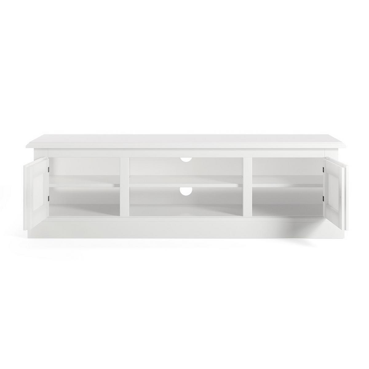 TV-Lowboard Charme B: 140 cm Weiß - Weiß, Design, Holz/Holzwerkstoff (140/42/40cm) - Livetastic