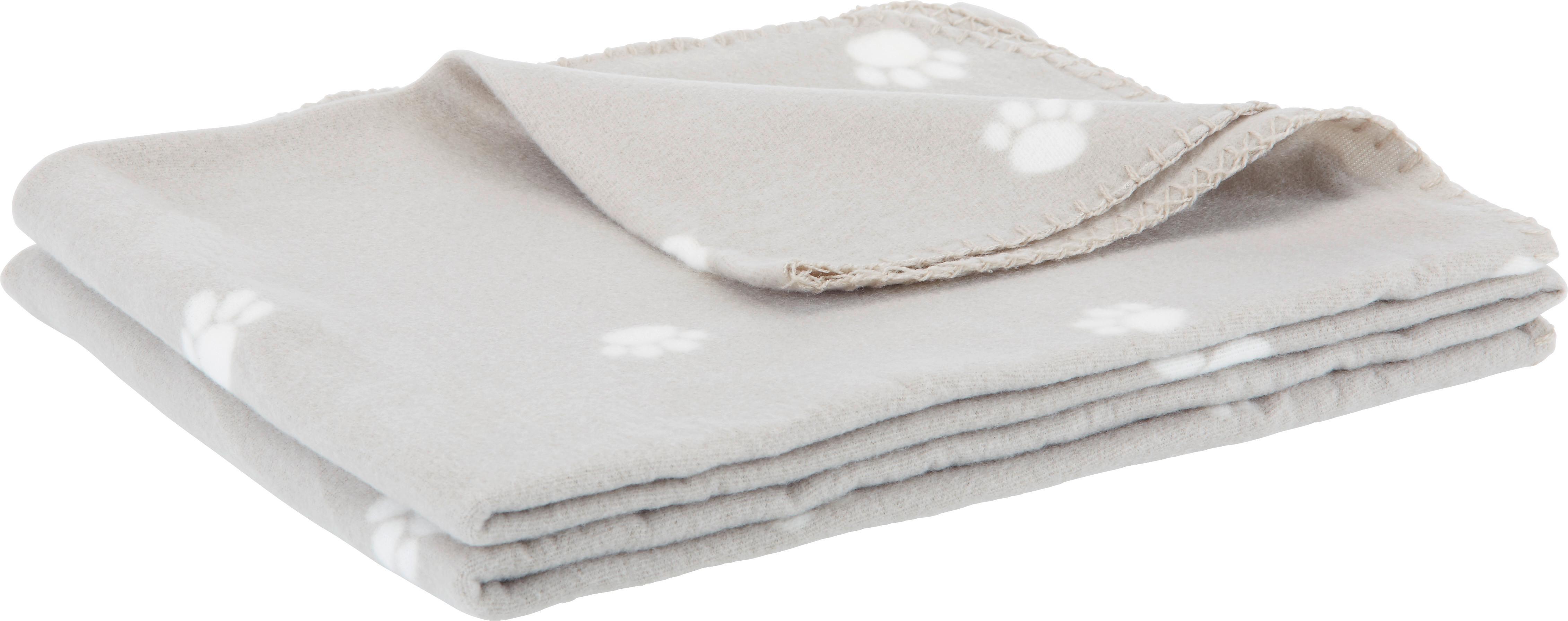 MĚKKÁ DEKA Pet, 120//150cm, šedá - béžová, textil (120/150cm) - Modern Living