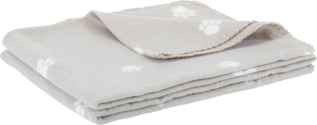 MĚKKÁ DEKA Pet, 120//150cm, šedá - béžová, textil (120/150cm) - Modern Living