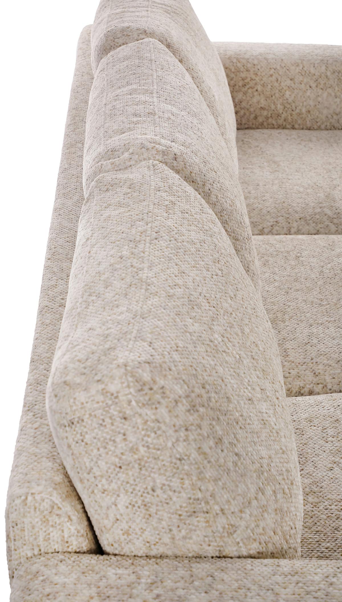 Háromüléses Kanapé Parma - krémszínű, Basics, textil/fa (208/83/151cm) - Livetastic