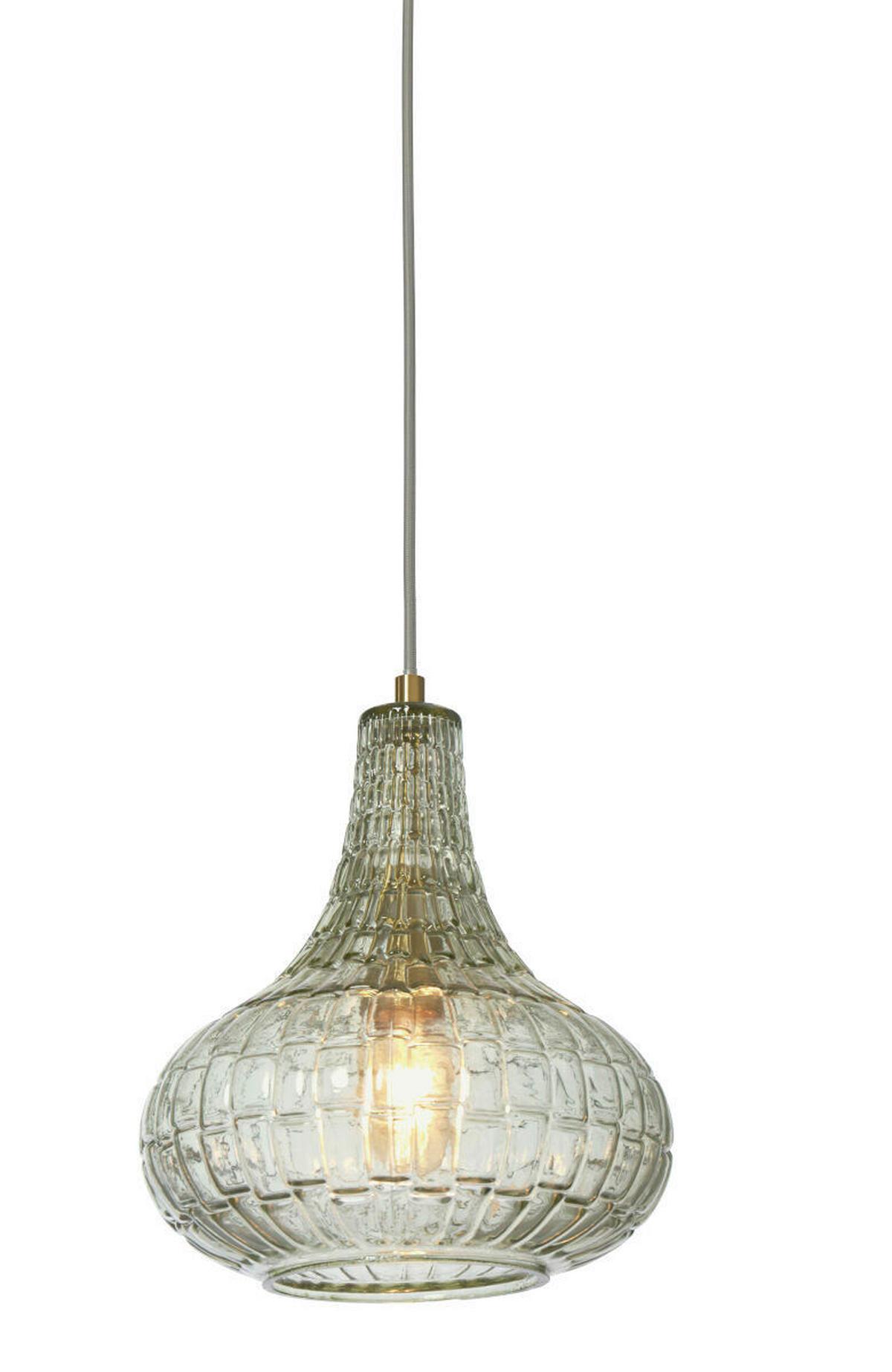 Hängeleuchte Venice/H24/Gr - Grün, Trend, Glas (24/26,5cm) - It's about Romi