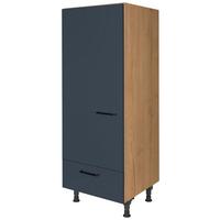 Geräteumbauschrank Easytouch - Blau/Eichefarben, MODERN, Holzwerkstoff (60/168/58cm) - Nobilia