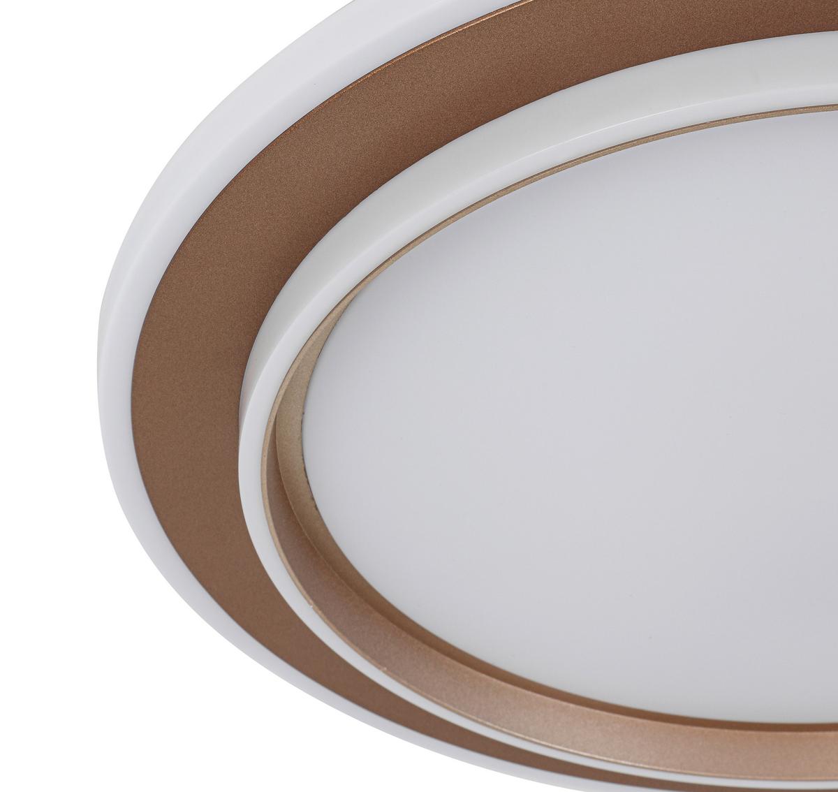 STROPNÉ LED SVIETIDLO PROL - biela/šampanská, Modern, kov/plast (46/5cm) - Mömax