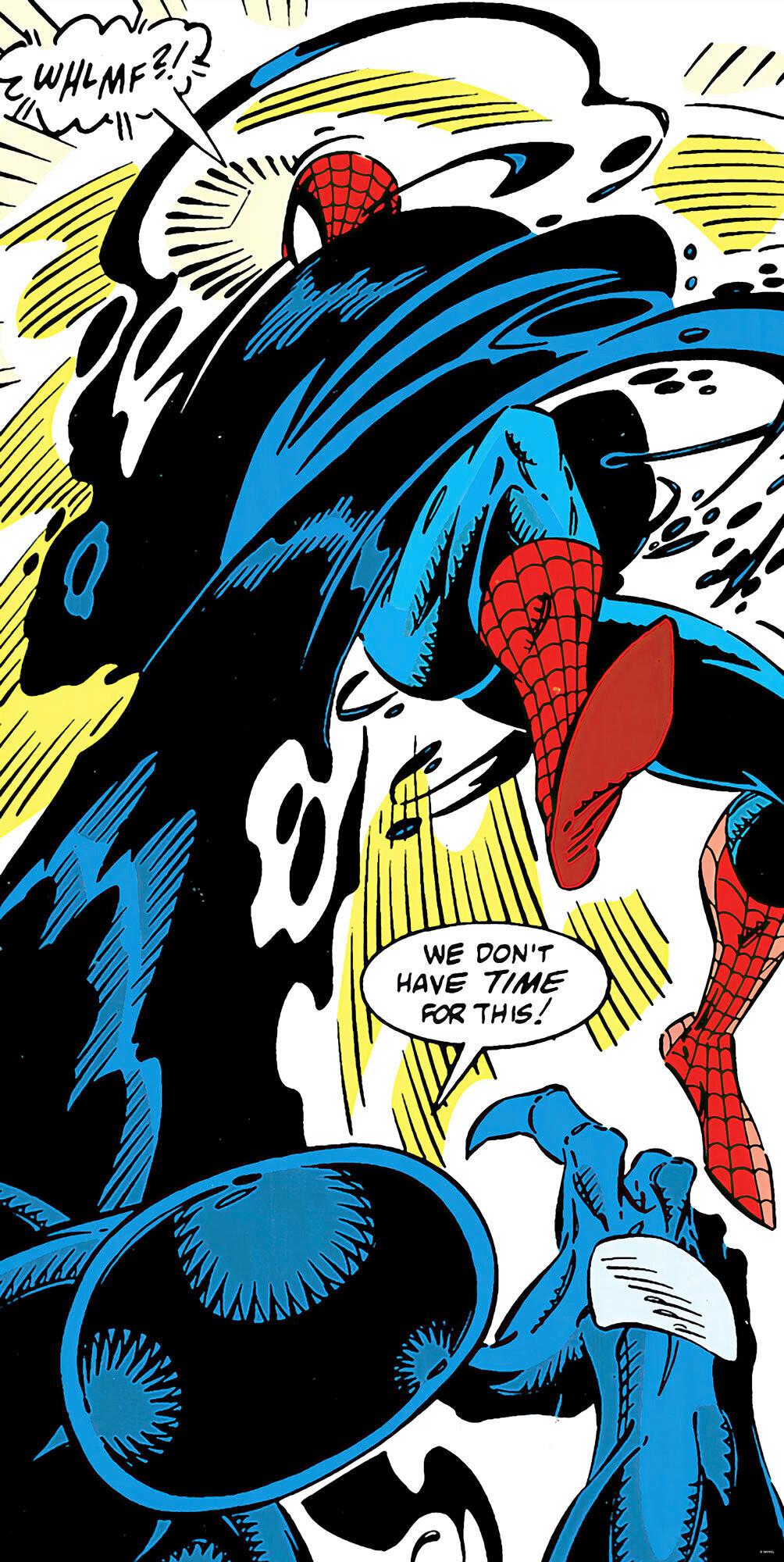 Fototapete Spider-Man Retro Comic - Multicolor, Trend, Textil (100/200cm)