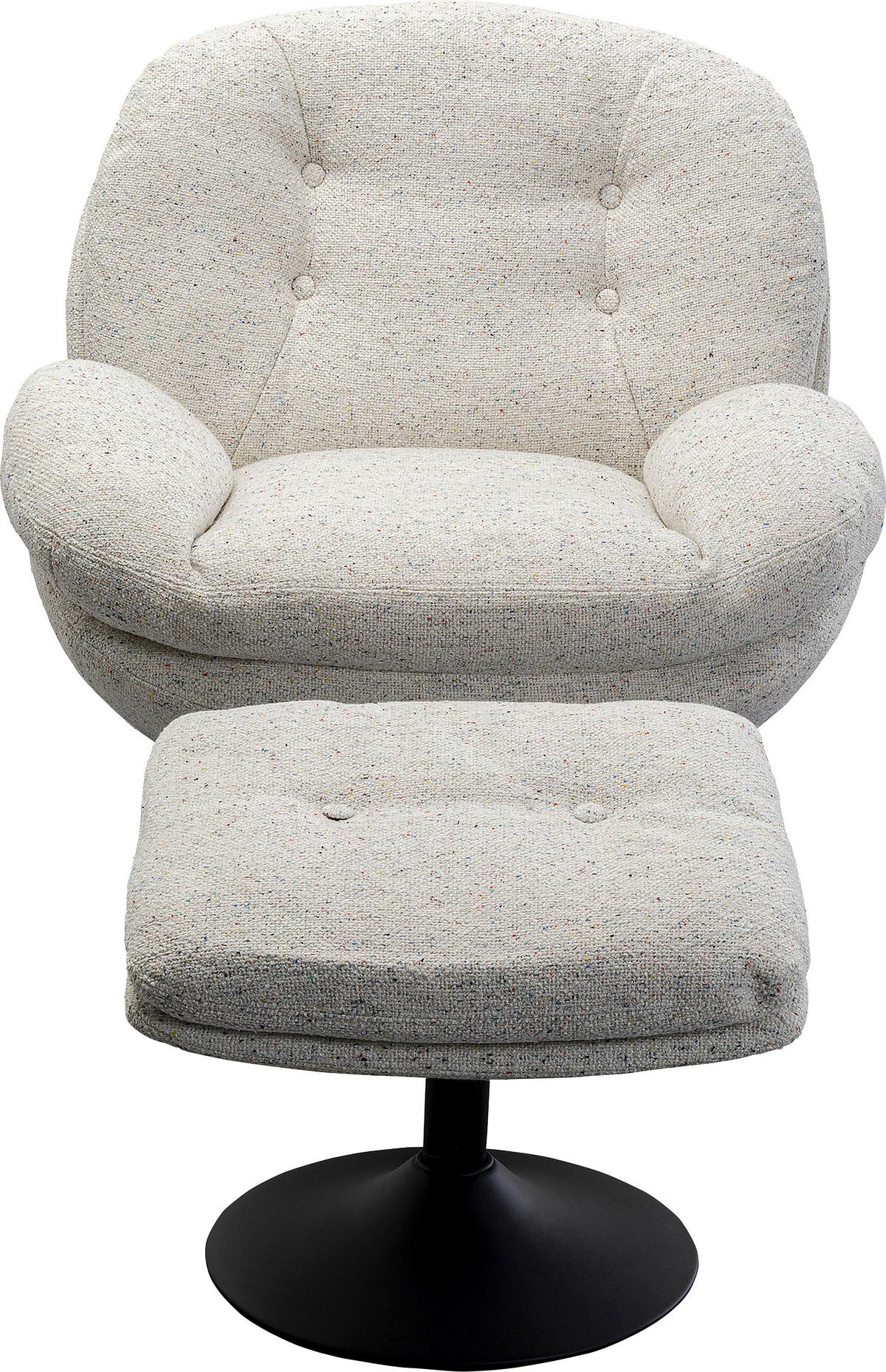 Sesselset Stanford Grau B: 84 Cm - Schwarz/Grau, MODERN, Textil (84/81/84cm) - Kare-Design