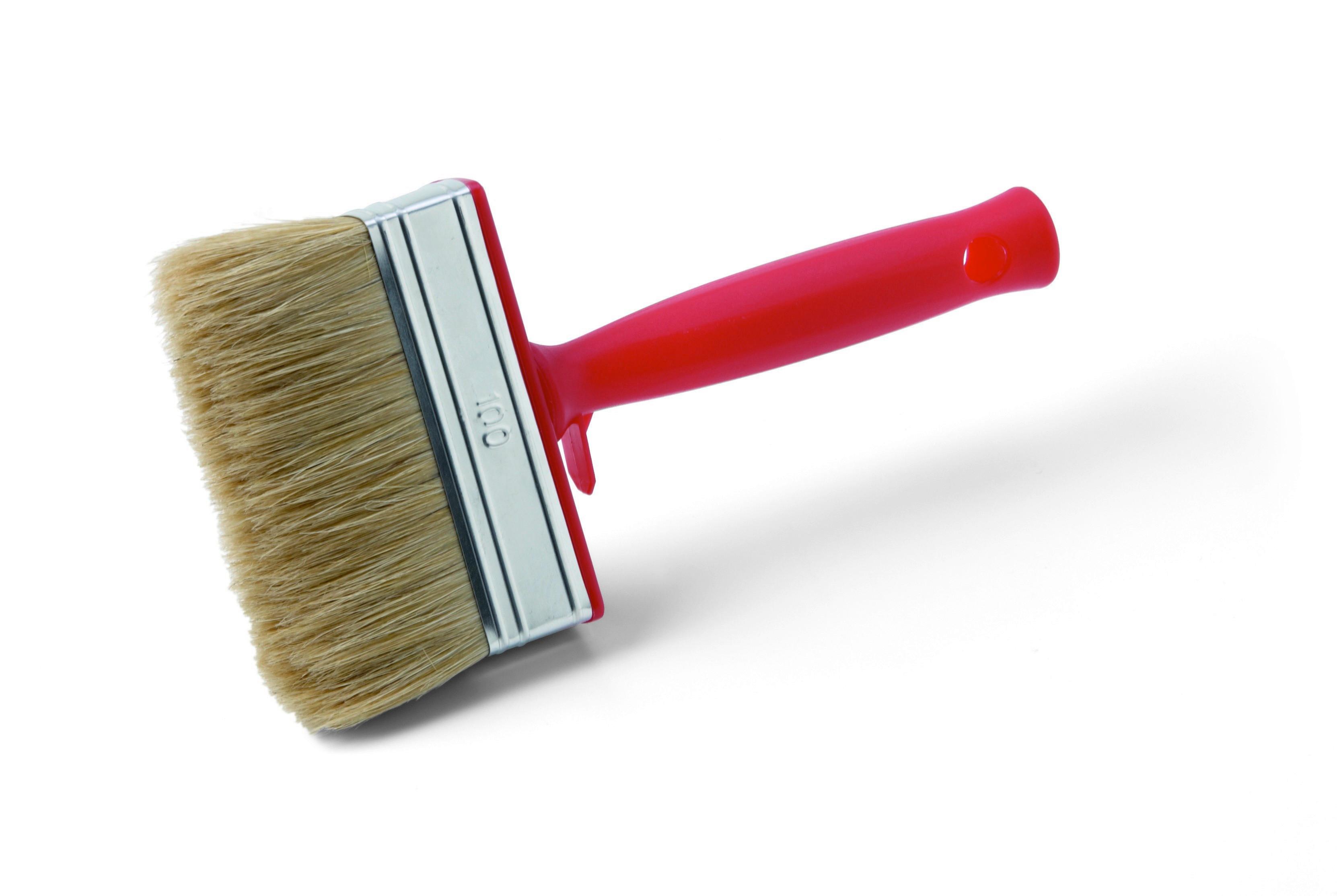 Ecset Festőecset Nagy Felülethez - piros, Basics, műanyag (20/10,5/2,7cm)