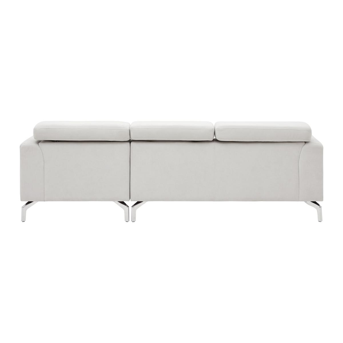 Rohová sedačka FILOU, béžová - světle šedá, Moderní, dřevo/textil (211/82/146cm) - Bessagi Home