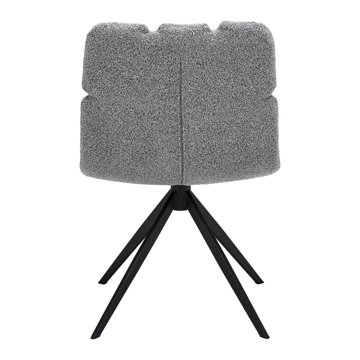 Otočná stolikča MALU sivá - čierna/sivá, Modern, kov/textil (53/68/83cm) - Bessagi Home