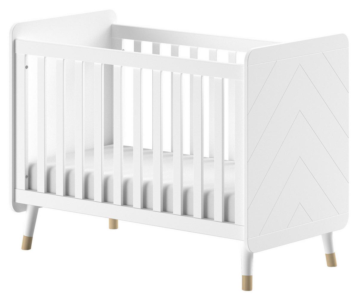 Gitterbett Billy - Weiß, MODERN, Holzwerkstoff (60/120cm) - Vipack